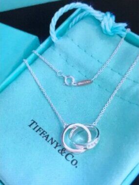Tiffany & Co. Silver Interlocking Circles Necklace